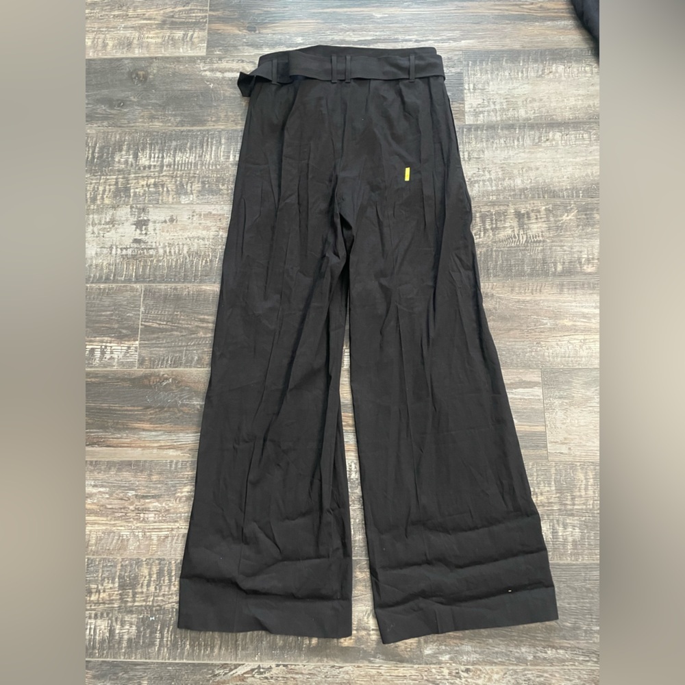 NWT BOSS Relaxed-Fit Trousers in a Linen Blend - Picture 10 of 12